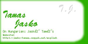 tamas jasko business card